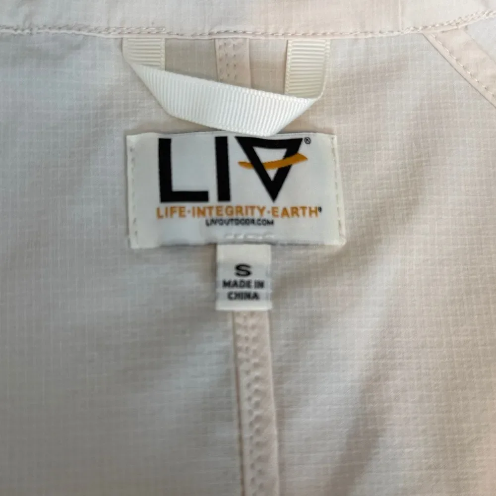 LIV Outdoor Cream Hooded Utility Jacket
